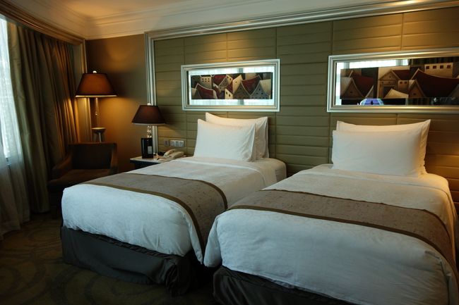 その奥がベッドルーム。こんなに広い部屋に泊まったのは生まれて初めてです！