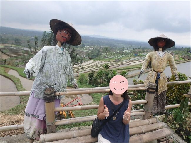 案山子さんたちと一緒に撮ってもらいました。(^_^)