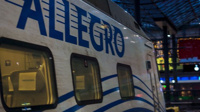 ヘルシンキから特急アレグロで。