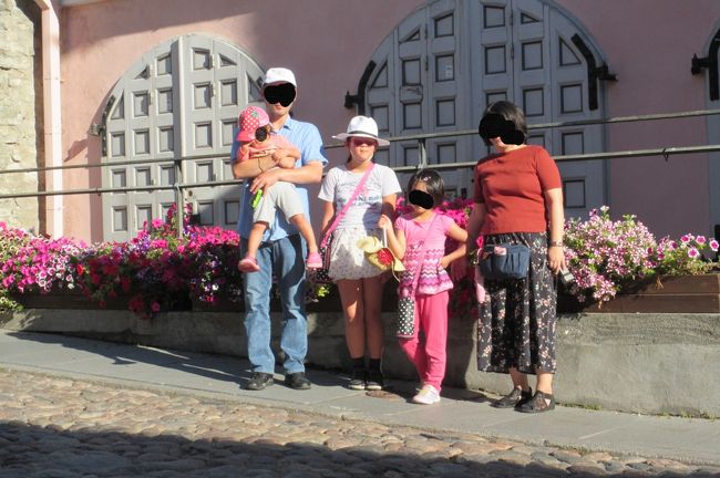 途中の花壇がキレイだったので記念撮影