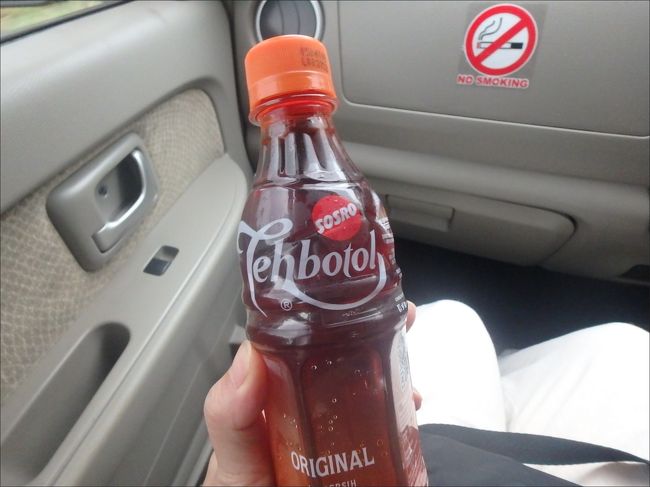 よく歩いて運動して暑くなったので<br />冷たいテボトルを買って、帰りの車内で飲みました。<br /><br />１年ぶりに飲んだけど、甘いね～これ。ハンパなく甘いわ。。(>_<)