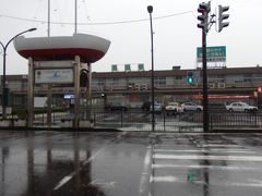 雨の中、酒田駅までやってきました。