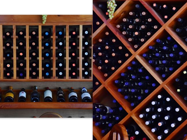 ワイン棚までセンスの良い、おしゃれなレストランでした。