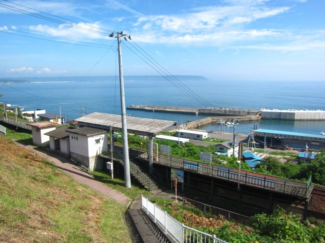 １８ 夏の東北旅行９ 三陸鉄道北リアス線乗車 堀内駅 堀内大橋から三陸鉄道撮影 白井海岸駅 久慈 岩手県 の旅行記 ブログ By たーさん フォートラベル