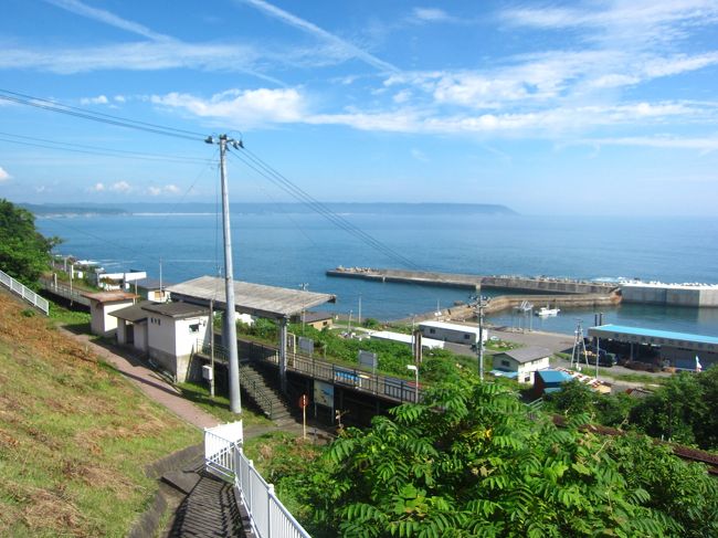 １８ 夏の東北旅行９ 三陸鉄道北リアス線乗車 堀内駅 堀内大橋から三陸鉄道撮影 白井海岸駅 久慈 岩手県 の旅行記 ブログ By たーさん フォートラベル