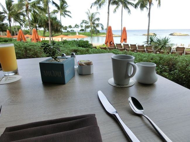 まずは、コーヒーとグアバジュース