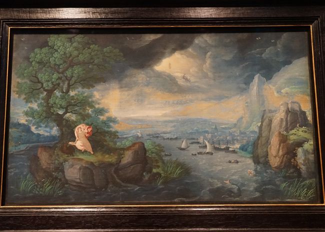 ハンス・ボル「 Imaginary Landscape with St. John on Patmos」 1564年<br /> 