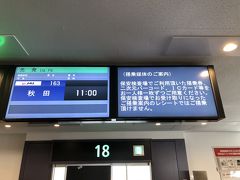 JAL163便、出発予定時刻は11:00。
羽田空港へは自宅から1時間程で到着しました。