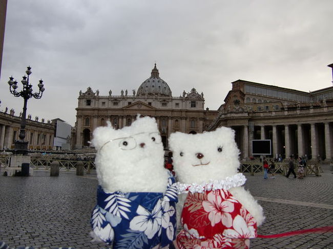 サンピエトロ広場にて