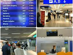 預けた荷物を受け取って、保安検査所へ。
そして、早く空港に戻って大正解！
私が向かうポルトのゲートは、A34。そしてＡゲートへ入るための保安検査所が激混みではありませんか!!
18時30分頃空港到着、保安検査所通過できたのが、20時過ぎ。ゲートまで小走りで。
到着時間開始の20時30分にA34ゲートに到着((((；゜Д゜))) 間に合いました。

が～しかし、機材準備だか何かで結局ここから2時間半ほど搭乗できず。離陸したのは、23時頃でした。
