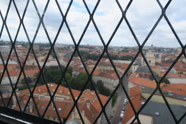 階段を登ると景色は見えますが、網越しです…<br /><br />「ああ～網越しパターンか。。。」と思っていたら<br />上へと続く階段がありました！