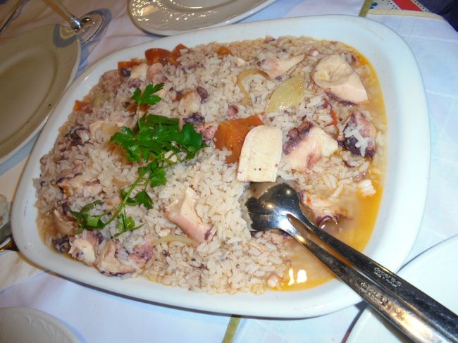 タコのリゾット。