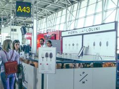 12時間ほどでブリュッセルに到着！
もともと乗り継ぎ時間が短かったので、出発が遅れたことで更に忙しく乗り継ぎ。
せっかくの初めてのブリュッセル空港、よくわからなかったな～。

ピエール・マルコリーニがゲート近くにあってさすがって思ったくらい。