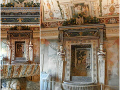 9月5日、ティーボリ。ヴィッラ・デステ、エステ家の別荘。泊まった「Residenza Gregoriane-Dimorad'E」の中庭にあったのとよく似たFontana。これよりもっとそっくりな白一色のFontanaもありました。