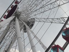 中環海濱摩天輪です。
オーナーが変わりゴンドラの色が赤に
そして料金が100から一気に20香港ドルに値下がりました。
このねだんなら乗るでしょう。
