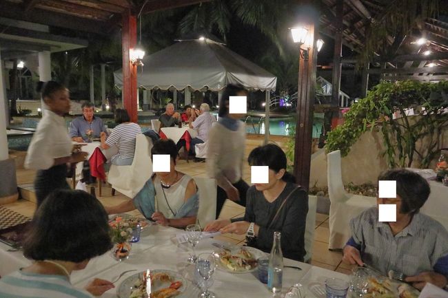 20：00から、ホテルのレストランにて夕食です。<br />素晴らしい、雰囲気の良いレストランです。<br />バイキングの夕食ですが、料理の種類はまあまあ。あまり多くはありませんでした。