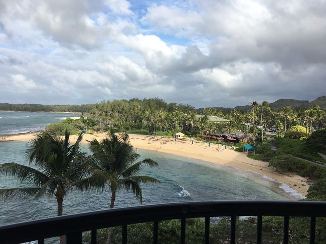 ホテルのビーチが見える東に向いたお部屋です