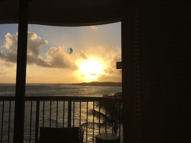 翌朝  <br />日の出と共に目覚めました！<br />