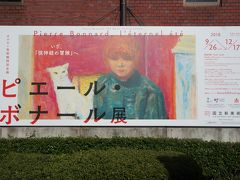 まずは楽しみにしていたピエール・ボナール展の国立新美術館です。
昨年（２０１７年）は、春に、三菱一号館美術館で「オルセーのナビ派展：美の預言者たち ―ささやきとざわめき」夏には、本場のオルセー美術館でボナールの作品を見ることができたのですが、今回は130点超の作品で構成されるボナールの大規模な回顧展です。