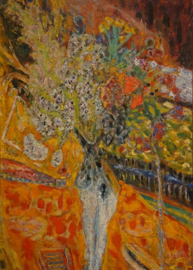 「花」1933年頃　国立西洋美術館所蔵<br />本作をはじめオルセー美術館以外の国内美術館所蔵の作品も何点か出展されていました。