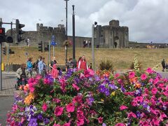 慣れない車で走りつつ、遂にCaerphilly Castle に到着。鮮やかな花が気分を高揚させてくれます。
ーー
★★お知らせ★★
旅行中にいくつかの古城を訪問予定ならCadwエクスプローラパスは必携です。
https://cadw.gov.wales/Traveltrade/explorerpass/?lang=en  3日版と7日版があり、2人で同一行動ならば、かなり割安になります。訪問予定の城がカバーされているかどうかを確認しつつ、ルートづくりをなさることを推奨します。