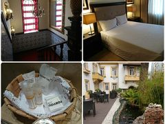 チェックイン
お部屋はもう準備できているってことだから、荷物を置いて、少し休憩。
古いホテルだけど、バスタブもあるし、冷蔵庫もある。
アメニティは、女性には足りないから持参品が必要。歯ブラシは、もちろんないです。
@1泊、朝食なしプラン54€。