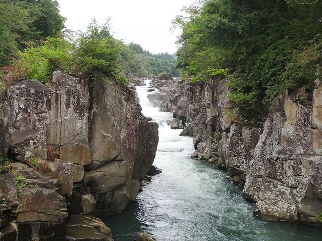 磐井川中流の渓谷です。
