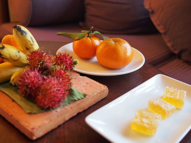 部屋に置かれているウェルカムフルーツです。