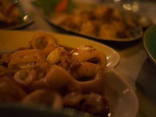 Fried Squid with Kampot pepper  US$5.5<br />今日は、前回気に入ったこれを食べに来たので、1人1品づつオーダー。