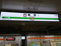 東京駅に到着しました。
ここから各線へは乗換は約10分ほど連絡通路を歩きます。

本数や乗換を考えるとバスもありなのでしょうが、渋滞で遅延する事を考えると一長一短なのでしょうか。
往路はゆっくりバスで、復路は定時に電車という旅行もありなんでしょう。