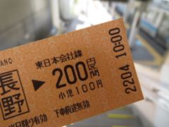 長野駅　10：07発　篠ノ井線に乗車
篠ノ井駅10：20着