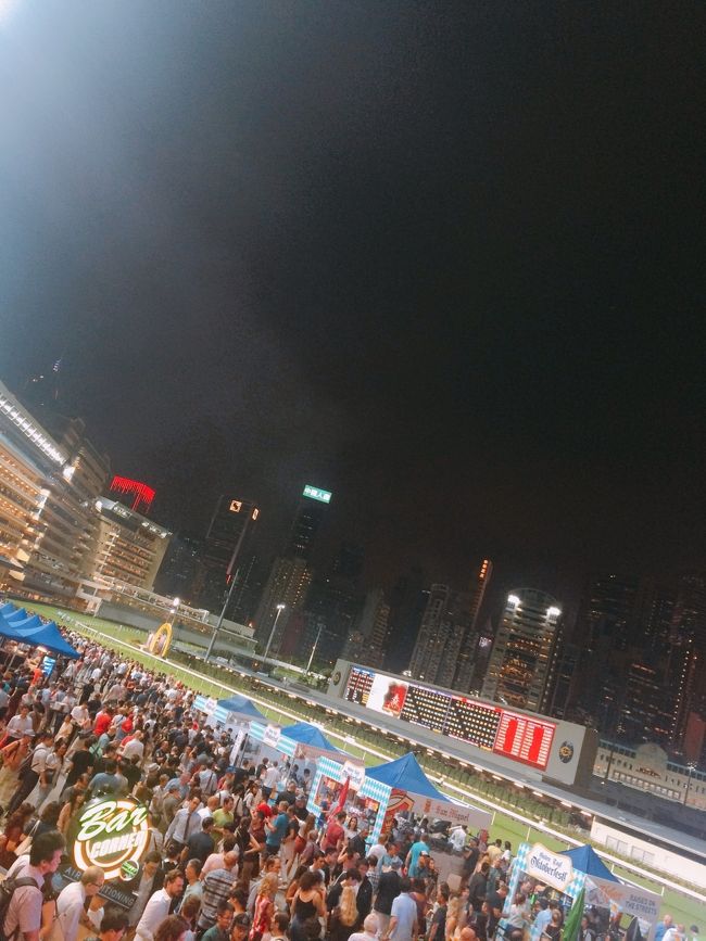 なんといっても、ハッピーバレーは夜景をバックに馬が走るという香港ならではな競馬場。<br /><br />目の前を駆け抜ける姿は迫力で言葉が出ませんでした！