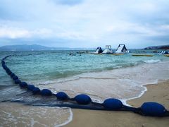 雨が上がったので、ホテルの車で喜瀬ビーチへ。