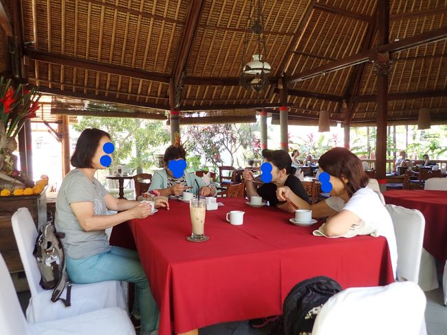 この美術館の入場料には　アルマカフェ　でのお茶のチケットがついています。それにしても、１０万ルピアはいかがなものか？高すぎでしょ！<br />以前の方が　庭がもっと綺麗だったし、緑の中の小さなカフェでお茶できたし　何度来てもそれなりに良かったのに・・・何故か殺風景になっていた。アルマカフェは通りに面しているので車の音もするし、大きいので<br />私達が　多少喋りまくろうが　気にならないのは良かったかも・・・<br />