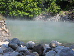 ■北投温泉
強酸性のラジウム泉の青湯
源泉
