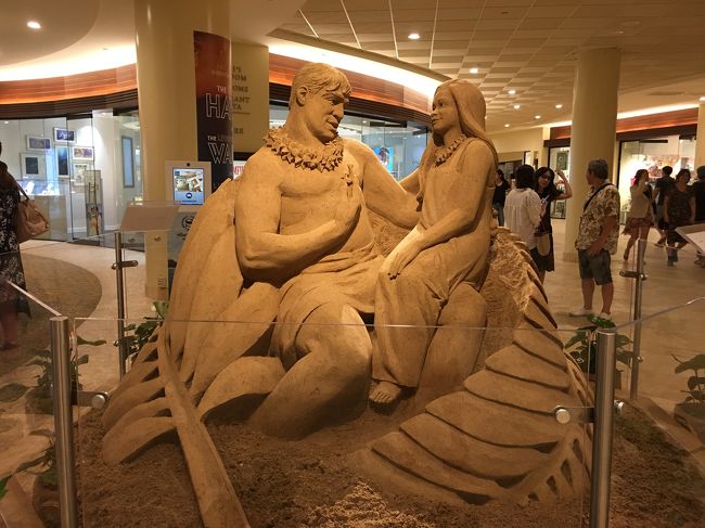 ロビーにサンドアート