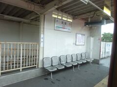 須賀（すか）駅。
さっき行った玉ノ井駅と、木曽川を挟んで３kmくらいしか離れていない。