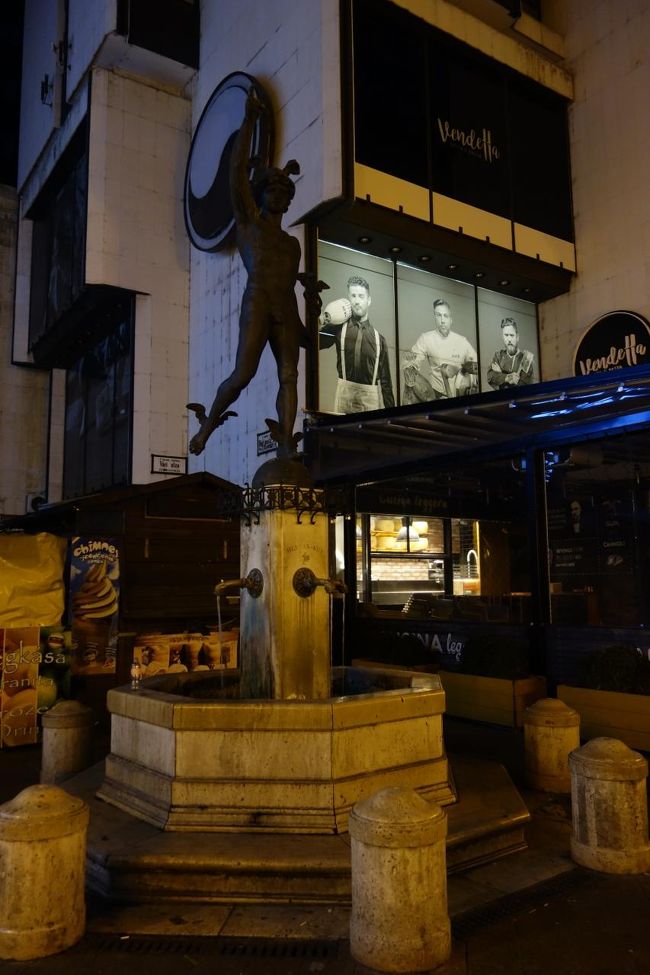 ホテルは朝食がついているので朝食も食べたいし、朝のお散歩もしたいしどうしよう？