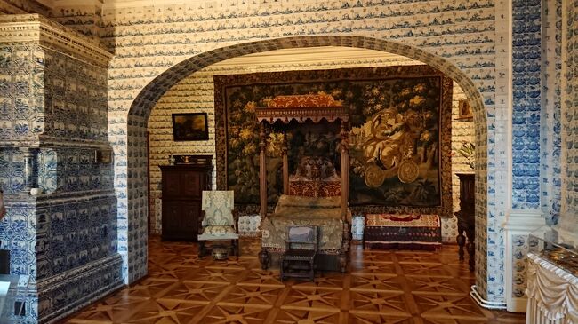 ヴァルヴァラの部屋(15)<br />立派なストーブもあり妻の部屋より全然豪華や、とウケました。<br /><br />メンシコフの妻の妹だか姉だかVarvara Mikhailovna Arsenyevaの部屋です。彼女のモノグラムを表現した漆喰のオーナメントが天井にありラテン語でヴァルヴァラは知的でよく教育を受けた女性でメンシコフの子供たちの面倒を見たとあります。