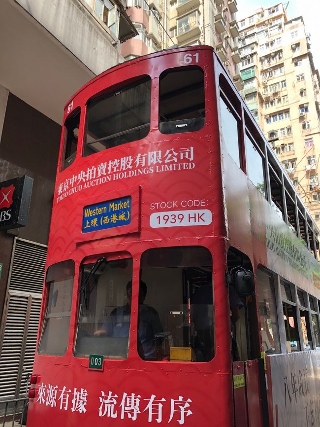 トラムアップ。横幅が狭いことに驚きました。２階建ての路線バスのイメージだったので・・・