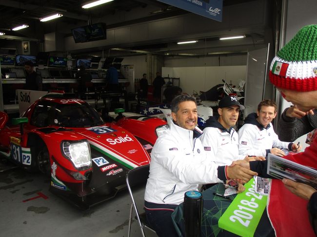 ＬＭＰ２クラスの３１号車のロベルト・ゴンザレス選手、パストール・マルドナド選手、アンソニー・デヴィッドソン選手。<br /><br />元気そうなマルドナド師匠！