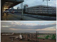 おはようございます(*´∀｀*)
こちら羽田空港国内線ターミナルです。

広島行きは3列3列の小型飛行機