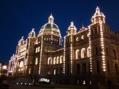 スーパーを出たのが、19時頃なので、徐々に薄暗くなり、ライトアップが綺麗な時間になりました。

州議事堂の写真はたくさん見てましたが、実際に見ると大きい！綺麗！