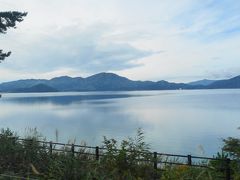 途中、田沢湖が見えました。
