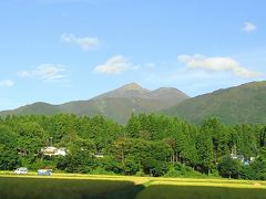 秋田駒ヶ岳が見えてきました、美しいですね。
