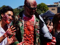 Zombie Walk@Sydney CBD
まずはハロウィン(アメリカ)です。これは日本でもおなじみですね。オーストラリアでは、元々ハロウィンを祝う習慣は無かったのですが、今では子供がTrick or Treatをしながら家を廻っている姿をちらほら見かけます。大人はあまり祝ったりしないですが、この日のシドニー中心地ではコスプレしてハロウィンパレードする様子が見られます。