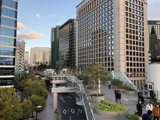 帰りはソウル路7017を歩いて