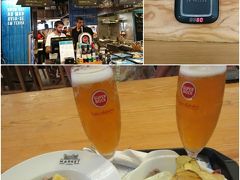 シーフード(タコ)とお肉(ビーフ)とビール

注文したら、タイマーもらって、鳴ったら取りに行く。日本のフードコートとしくみは同じなので、分かりやすい。