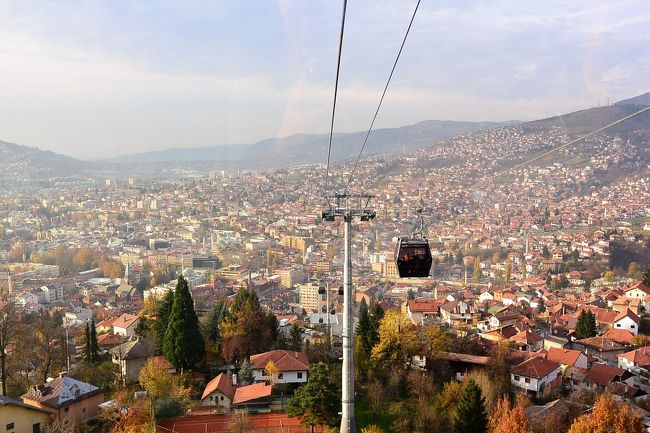 サラエボ・ロープウェイからの眺め。