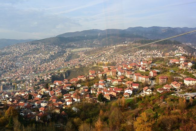 サラエボ・ロープウェイからの眺め。